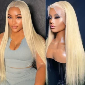 Silky Bone Straight 2×6 Lace Closure Wig 18