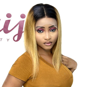 Straight 13X4 Frontal Short Bob Wig 12