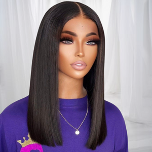 Bone Straight Glueless 4x4 Closure Lace Wig
