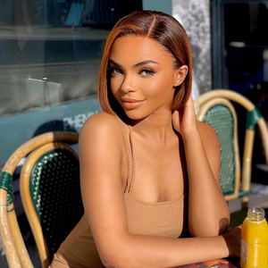 Wig Sunny - Double Drawn Ombre Auburn 13X4 Frontal Bob Wig